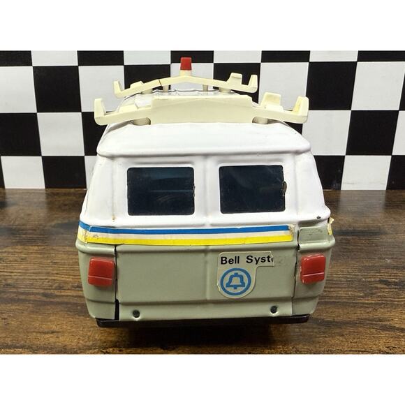 Vintage BELL SYSTEM TELEPHONE Van Toy BANK Western Stamping Corp W Stopper - Picture 5 of 11